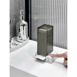 LITTLE DAISY | Cotton Box Holder Automatic / Tempat Penyimpanan Kapas Otomatis / Rak Tempat Kapas / Dispenser Kapas Otomatis Kotak Kosmetik Tempat Tissue