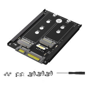 Metal Case Double B Key M.2 SSDs to 2.5inch SATA3.0 6Gbps Converters Adapter Card Enclosure Socket M.2 SSDs Adapter