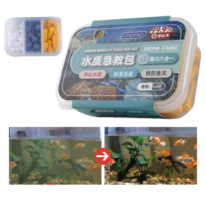 Fish Tank Water Purification Tablets Aquarium Water Clarifier Long Lasting for Crystal Clear Fish Tank Water