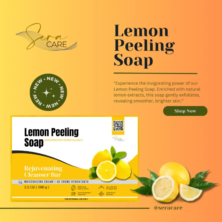 Lemon Skin Whitening Soap Bar Super Effective face and body sabon