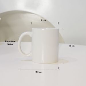 Mug Polos Keramik Putih/Gelas minum susu kopi teh/Gelas Cangkir dengan Cup Pegangan/Porcelain Aesthetic Cup