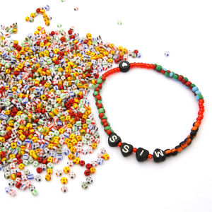 3mm Mixed Multi-Color Czech Glass Seedbeads Austria Crystal Round Beads For home living bracelet craft