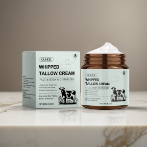Ouhoe Beef Tallow & Honey Balm Face Cream – Deeply Hydrating Natural Moisturizer for Dry Skin (120g)