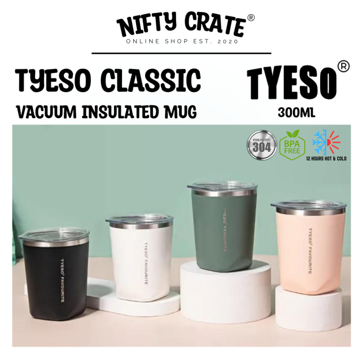 Original Tyeso Mug w/o Handle 300ml Stainless Steel Metal Vacuum Cup ...