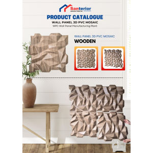 SANTERIOR✨TERLARIS✨TERMURAH✨Panel Dinding 3D PVC Mosiak / Wallpaper Dinding Wallpanel Kayu Wall Stiker