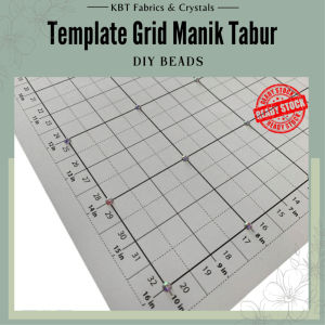 Template Grid Manik Tabur Crystal Tudung Bawal Pakaian DIY Diamond Beads