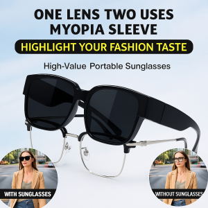 One Lens Two Lenses Nearsightedness Set Highvalue Portable Sunglasses
