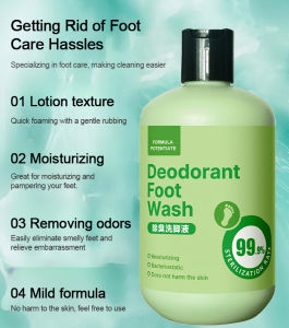 Foot wash deodorant antibacterial home cleaning and body cleaning