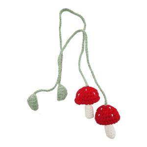 2pcs Sunflower Crochet Car Mirror Hanging Accessories Handmade Car Mirror Pendants for personalizes Vehicle decors