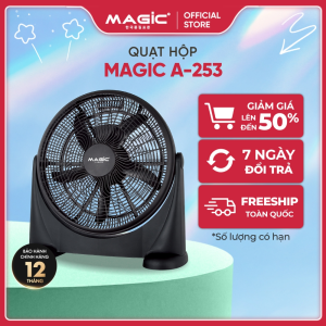 Quạt tích điện Magic A-253 Công suất 80W 5 cánh 4 mức độ gió bảo hành 12 tháng