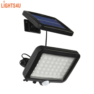ไฟโซล่าเซล ไฟสปอร์ตไลท์โซล่า ไฟโซล่าเซลติดผนัง สปอดไลท์ solar light 56/98/108/120/160 led ใช้พลังานแสงอาทิตย์ ปรับได้ 3 โหมด ตรวจจับความเคลื่อนไหว lights4u