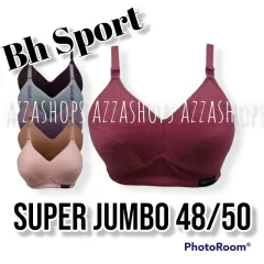 Sport Bra Cup Besar - BH Wanita Tanpa Kawat Tanpa Busa Size Jumbo 48 - 50