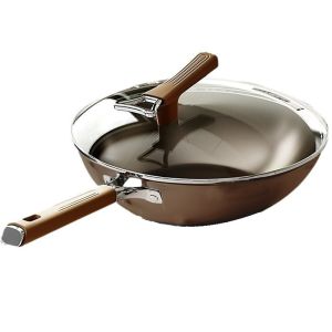 Double-Sided Titanium Alloy Nonstick Frying Pan  Quickly Heats Oil-Free Cooking  Durable Kitchen Tool