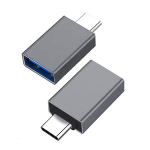 USB อะแดปเตอร์ USB ตัวแปลง Type C ตัวผู้-USB3.0ตัวเมีย2ชิ้นสำหรับปลั๊กและเล่นง่ายกับแท็บเล็ตและแล็ปท็อป