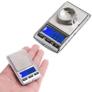 QZ - 203 Timbangan Emas Mini 200 Gram / 0.01 Gram Digital Akurasi Free baterai LED kecil 200gr Saku Mas Perhiasan Kopi Bumbu Pocket Scale Digital Scale Portable 200gr / 0.01gr