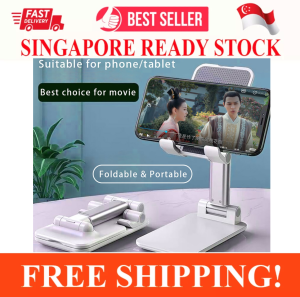 HANDPHONE STAND ANGLE HEIGHT ADJUSTABLE CELL PHONE STAND FOR DESK FULLY FOLDABLE PHONE HOLDER STAND CRADLE DOCK TABLET STAND COMPATIBLE WITH ALL MOBILE PHONE IPAD KINDLE TABLET