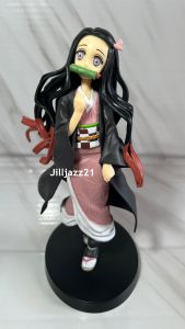 Action Figure Kimetsu No Yaiba Demon Slayer Nezuko Kamado Standing Cute Ver Mainan Pajangan Hot Toys Anime Miniatur
