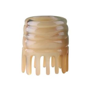 OPBWQH Shampoo Comb Ox Horn Massage Comb Meridian Scrapping Gua Sha Wide Tooth Scalp Massager Brush Massage Gift Black Ox Horn Buffalo Horn Meridian Comb SPA