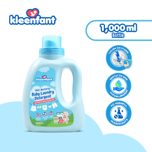 Kleenfant Antibacterial Baby Laundry Wash (1 Liter) Liquid Detergent for Baby Clothes Newborn Tiny
