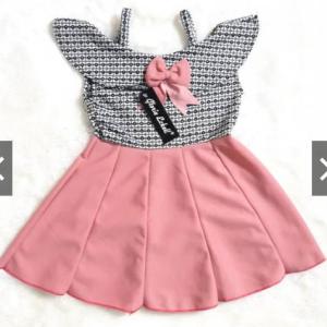 DRESS ANAK ROSALINDA TALI DUA / DRESS PESTA SIZE 1- 3 TAHUN