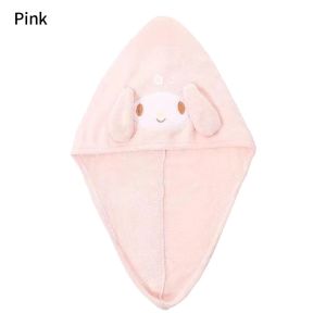 Sanrio Coral Fleece Dry Hair Cap Towel Absorb Water Quick Hair Drying Cap Headscarf