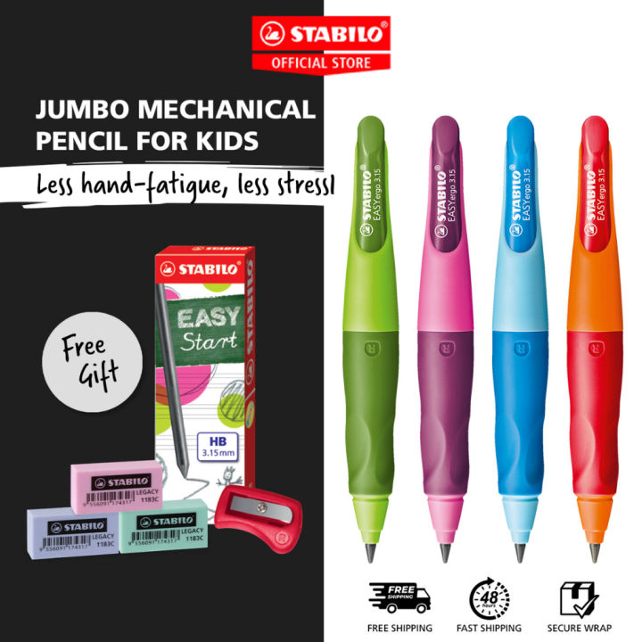 [HOT FGFSDHFGD 134] STABILO EASYergo 3.15 2B Mechanical Pencil/Pensil ...