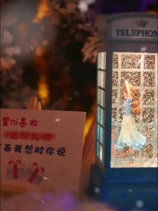 Birthday Girl Snow Crystal Ball Music Princess Night Light Ballet Music Ornament for Little Girls