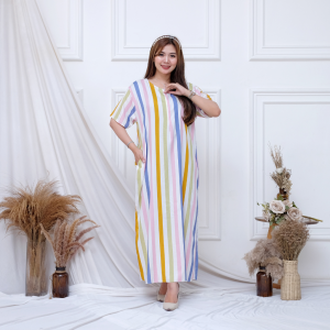 Daster Panjang Lengan Pendek / Daster Jumbo Panjang Lengan Pendek