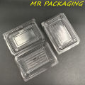 OPS - L02H - BENXON Plastic Tray with Lock [ 50pcs± ] Bakery Disposable Plastic Clear Food Box - Bekas Makanan - L 02 H " OP2H with lock ". 