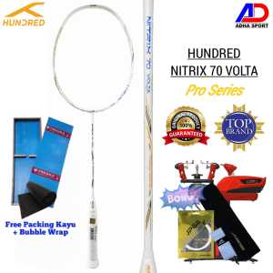 Raket Badminton Hundred Nitrix 70 Venom / Volta Original Pro Player Edition Raket Bulutangkis