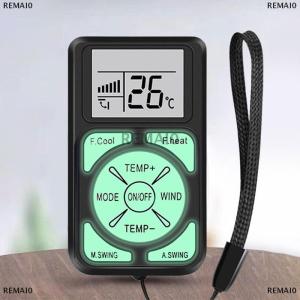 [COD] REMAI0 Mini Portable Luminous Universal LCD A C Remote Control Glow In The Dark Compatible With All Major Air Conditioner