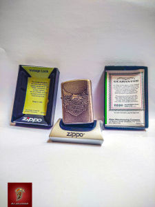 ZIPPO Vintage Look Emblem Harley Davidson Amerika Berkilauan