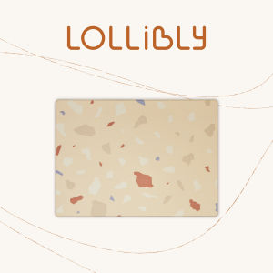 Lollibly Terrazzo Playmat (2 Sizes: Big 200 x 140cm Little 100 x 140cm) - Dual-sided Waterproof Odorless Non-toxic
