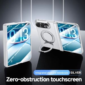 Ins New 360 Magnetic Bracket Shell Membrane Phone Case for iPhone Ultra 18 Fold 18 Fold Ultra 18 Fold Shockproof Hard Back Cover
