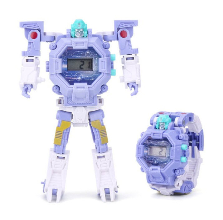 Robot Watch นาฬิกาข้อมือเด็ก ชาย/หญิง หุ่นยนต์แปลงร่าง Transformation ...