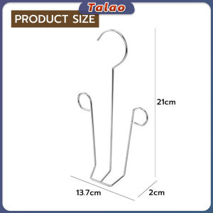 Talao Baete Shoes Drying Rack Stainless Steel Antiskid Shoe Hanger Double Hook Design Hanging Shoes Organizer Space Saving 1Pc