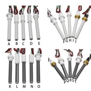 220V 350W pellet stove ignitor black Ceramic Igniter Ceramic Heating Tubespark plug for pellet stove10.5x6x100mm