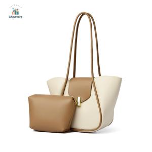 Stylish PU Leather Shoulder Bag for Women Spacious Crossbody Bag for School Work and Leisure Activities