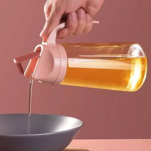 Smartchoice 600ml Botol Minyak / Kecap / Cuka Dengan Kaca Tebal Dan Tutup Otomatis