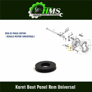 Karet Baut Panel Rem Universal - Seal Baud Mur Mor Panel Penahan Rim Tromol Belakang Untuk Segala
