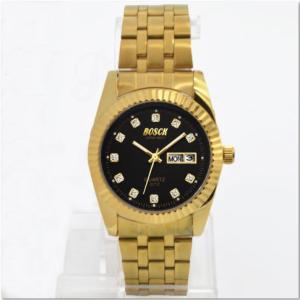 Poca Shop Bosck Man DateJust กันน้ำไม่ลอก กระจก sapphire กันรอยขีดข่วน ยี่ห้อ นาฬิกาข้อมือ เครื่องประดับ เรือนสีทอง ผู้ชาย สายสแตนเลสทอง กันน้ำได้ รุ่น Bosck Men Gold