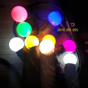 [BÓNG ĐÈN] Bóng led chanh tròn trang trí ngoài trời 1W ( 9 màu )