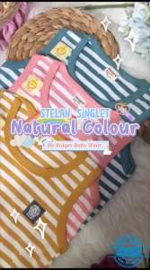 Baju Bayi Setelan Singlet Anak Kaos Ridges Salur Premium Quality / Baju Bayi Salur / Baju Bayi Laki Laki / Baju Bayi Baru Lahir