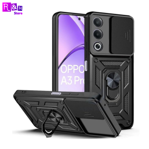 PROMO Case Oppo A80 5G Military Slide Camera Ring Magnetic + GRATIS TG 9D BLUE LIGHT SPY