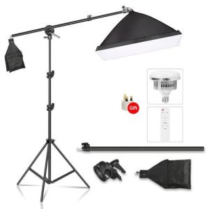Studio lighting softbox set photography light bulb tripod crossbar for shooting live short videos