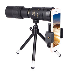 Outdoor 300X40 zoom lens rotating monocular telescope professional long-range telescope mobile phone photo