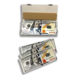 $100 Bill Rolling Papers with TipsKing Size 100 Dollar Design Organic(110mm)