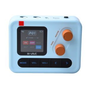 M-VAVE Pocket AMP Mini Guitar Bass Amp 1.54" LCD Color Screen 1450mAh APP Control Multi-Function