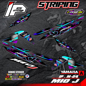 (cod) stiker motor - striping mio j - motor yamaha - motor – sticker variasi - Racing