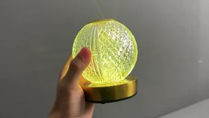 SXH New spherical ambient light ins Nordic-style minimalist bedside lamp with light control suitable for bedrooms